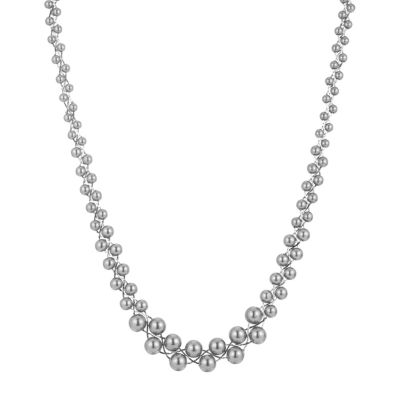 1928 Silver Tone 18 Inch Collar Necklace, Color: Grey - JCPenney