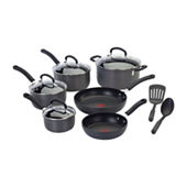 Tefal Pure Cook Non-Stick 12-Piece Aluminum Cookware Set - Black (B145SCBI)  for sale online