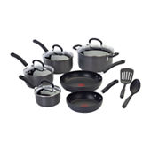 T-Fal 12-pc Hard Anodized Titanium NS Cookware Set on QVC 