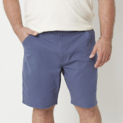 Mutual Weave Big and Tall Mens Chino Short, Color Faded Denim JCPenney