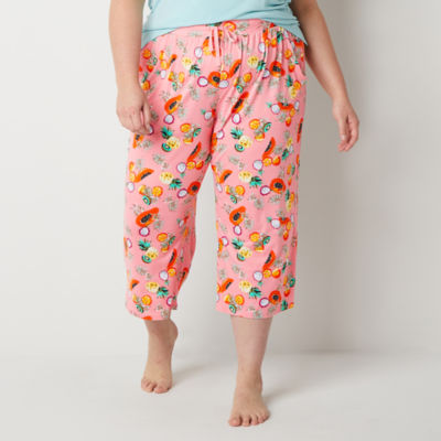 Sleep Chic Pajama Capri Pants Plus