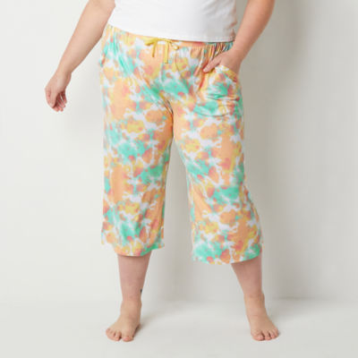 Sleep Chic Pajama Capri Pants Plus - JCPenney