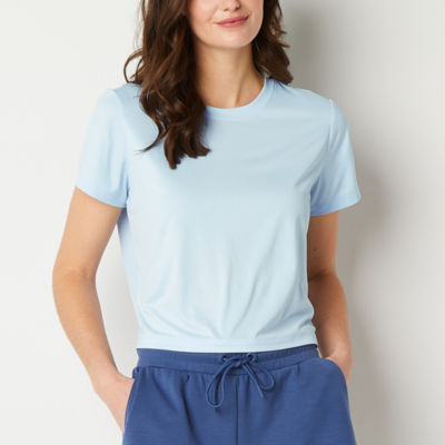 Xersion Womens Crew Neck Short Sleeve T-Shirt