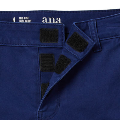 a.n.a Womens Mid Rise Adaptive Easy-on + Easy-off 5" Chino Short