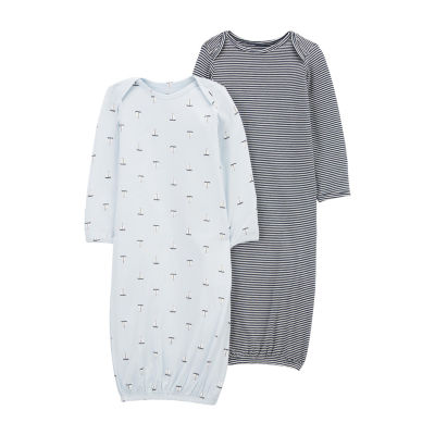Carter's Purelysoft  Baby Boys Round Neck Long Sleeve 2-pc. Nightgown