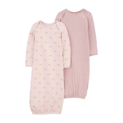 Carter's Purelysoft  Baby Girls Round Neck Long Sleeve 2-pc. Nightgown