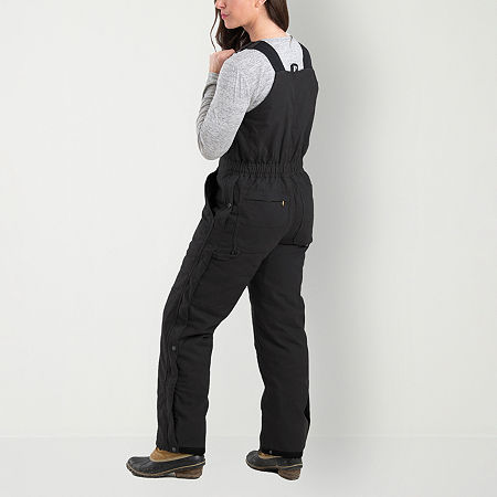 Berne Softstone Duck Womens Insulated Workwear Overalls, Xx-large, Black