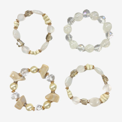 Bijoux Bar 4-pc. Crystal Bracelet Set