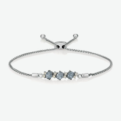 Le Vian Grand Sample Sale 1/6 CT. T.W. Mined Champagne Diamond 14K White Gold Bolo Bracelet