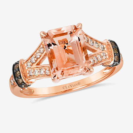 Le Vian Grand Sample Sale Ring Featuring 1 Â¾ Ct. Peach Morganite 1/6 Ct. Nude Diamonds 1/15 Ct. Chocolate Diamondsâ Set In 14 In Pink