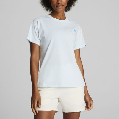 PUMA Womens Crew Neck Short Sleeve Active T-Shirt
