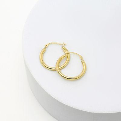 10K Gold 18mm Hoop Earrings