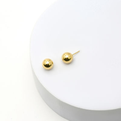 14K Gold Ball Stud Earrings