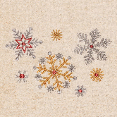 Linum Home Textiles Christmas Snowfall 2-pc. Hand Towel