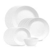 Corelle Cherish 16 pc. Glass Dinnerware Set Color White JCPenney