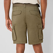 St. John's Bay Comfort Stretch 10" Mens Stretch Fabric Cargo Short