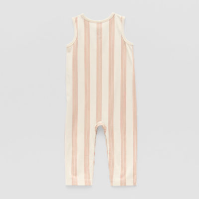 Okie Dokie Baby Boys Crew Neck Sleeveless Jumpsuit