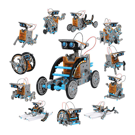 Discovery #Mindblown STEM 12-in-1 Solar Robot Creation 190-Piece Kit