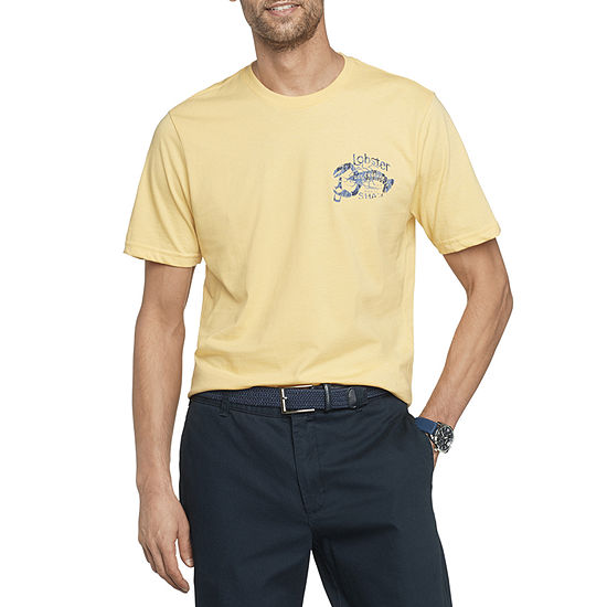IZOD Saltwater Mens Crew Neck Short Sleeve Regular Fit Graphic T-Shirt