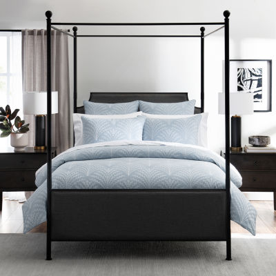 Fieldcrest Floral Scallop 3pc. Embroidered Comforter Set, Color