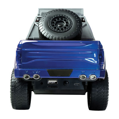 QFX Dual 3"Over-Sized Truck with Rechargable Bluetooth Speaker,FM ,Hands-Free,LED Lights & USB