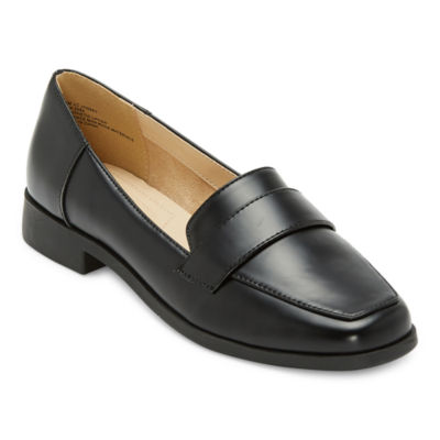 Liz Claiborne Womens Jansey Square Toe Loafers - JCPenney