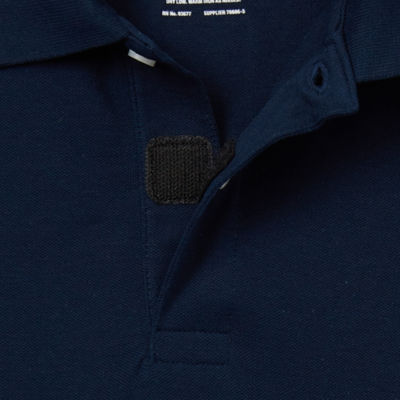 St. John's Bay Dexterity Premium Stretch Mens Classic Fit Easy-on + Easy-off Adaptive Short Sleeve Polo Shirt