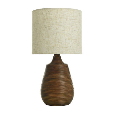 Collective Design By Stylecraft Faux Wood Table Lamp TL17694CJCDS, Color Dark Wood Tone JCPenney