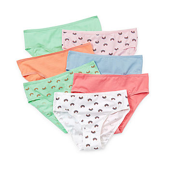 Thereabouts Little & Big Girls Bikini Panty, Color: Rainbow Pack