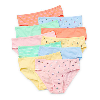 Bebe Girls' 5-Pack Underwear - hot pink multi, 12 - 14 (Big Girls)