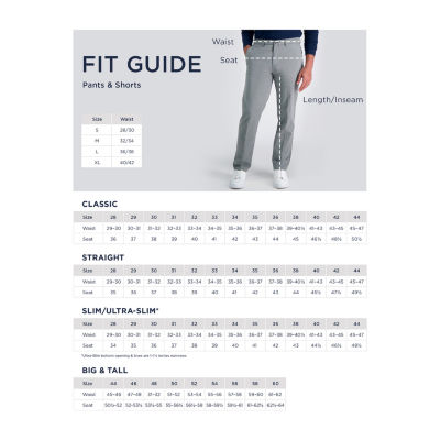 Haggar Stretch Denim Mens Classic Fit Big and Tall Flat Front Pant