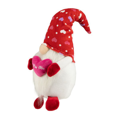 Northlight 16in Red Hearts Kiss Me Valentines Day Gnome