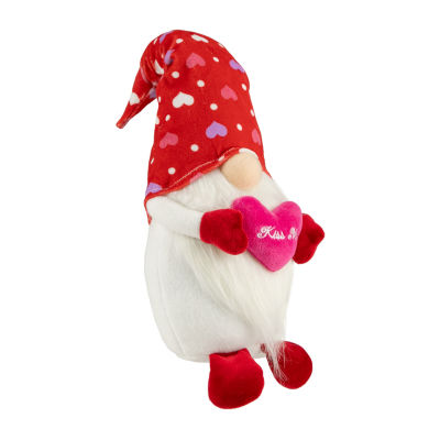 Northlight 16in Red Hearts Kiss Me Valentines Day Gnome