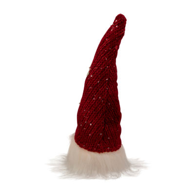 Northlight 11.5in Lighted Red Knit 'Kiss Me' Hat Valentines Day Gnome