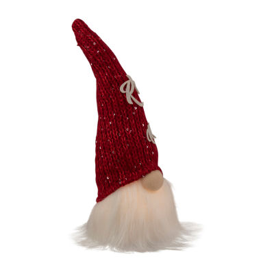 Northlight 11.5in Lighted Red Knit 'Kiss Me' Hat Valentines Day Gnome