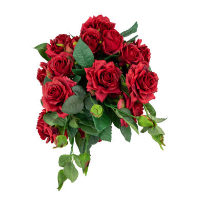 Northlight 35in Set Of 6 Red Real Touch Rose Artificial Floral Sprays Pick