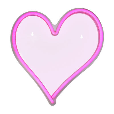 Northlight 13.5in Pink Heart Led Neon Style Valentine'S Day Wall Sign