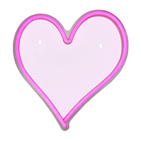 Northlight 13.5in Pink Heart Led Neon Style Valentine'S Day Wall Sign, One Size, Pink