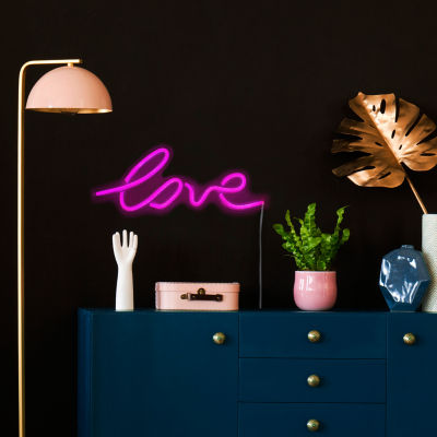 Northlight 18in Pink Led Lighted 'Love' Neon Style Valentine'S Day Wall Sign