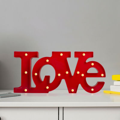 Northlight 20in Red 'Love' Led Valentine'S Day Marquee Wall Sign