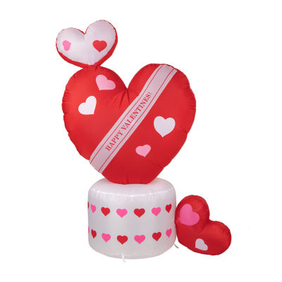 Northlight 5ft Rotating Heart Lighted Valentines Day Inflatable