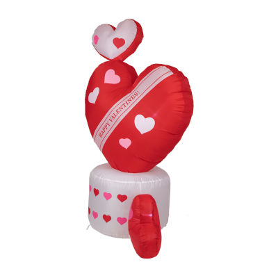 Northlight 5ft Rotating Heart Lighted Valentines Day Inflatable