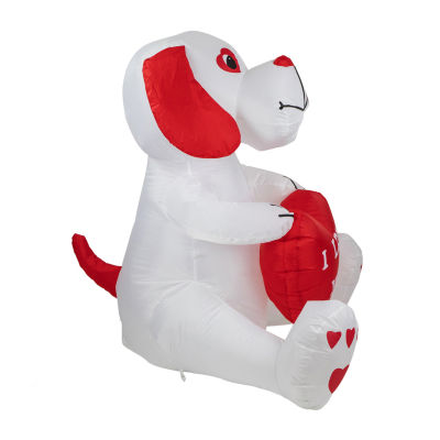 Northlight 4ft Day Doggie Lighted Valentines Day Outdoor Inflatable