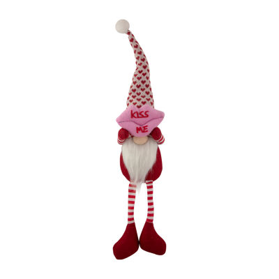 Northlight 23in Sitting Kiss Me Lips Valentines Day Gnome