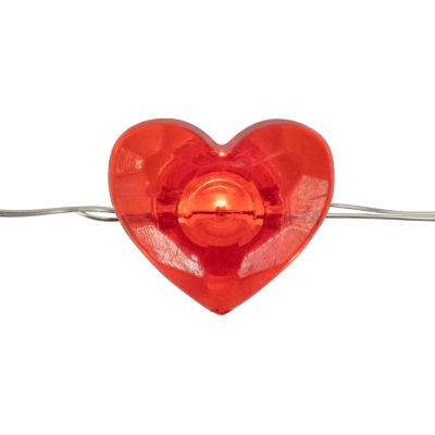 Northlight 6.25ft 20-Count Red Valentine'S Day Love And Heart Led Copper Wire Indoor String Lights