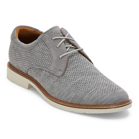 Florsheim Mens Highpoint Knit Plai Oxford Shoes, 10 1/2 Medium, Gray