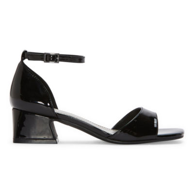 Worthington Womens Victoria Square Open Toe Block Heel Pumps