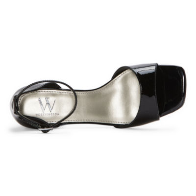 Worthington Womens Victoria Square Open Toe Block Heel Pumps