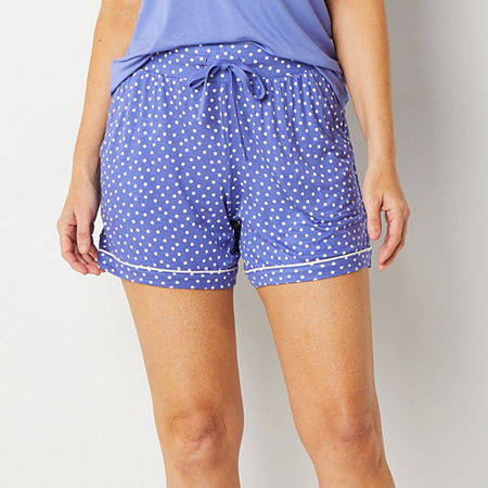 Liz Claiborne Cool and Calm Womens Pajama Shorts, Small, Purple