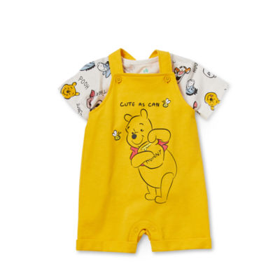 Disney Baby Boys 2-pc. Winnie The Pooh Shortall Set